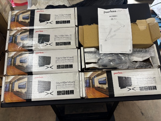 PEERLESS #ACSBR1 Universal Sound Bar Mount / Sound ar Mounting Kit - New in Un-Opened Box
