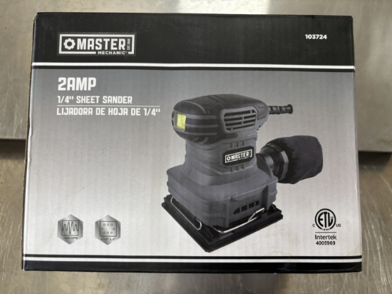 MASTER 2 Amp 1/4" Sheet Sander - 120 Volt Commercial Sheet Sander - New in Un-Opened Box Palm Sander