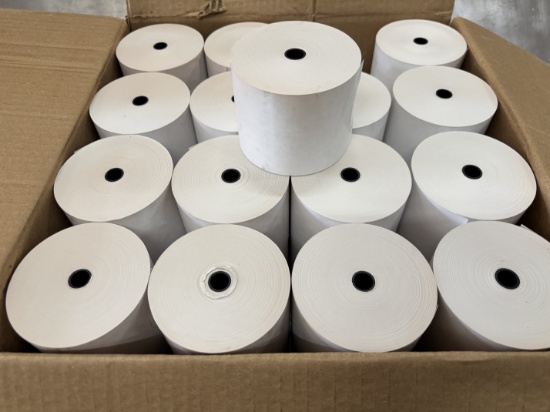 Rolls of Receipt Paper 3-1/8" by 3.76" Max OD 105 GM Receipt Paper