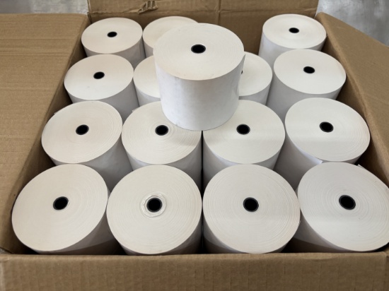 Rolls of Receipt Paper 3-1/8" by 3.76" Max OD 105 GM Receipt Paper