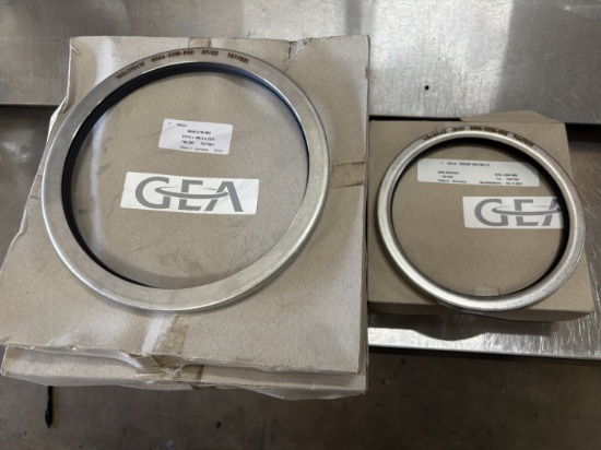 GEA Stuck Metal Ring Covers Adapters (2) Smaller 140 by 165 by 12 rings & (4) 180 by 210 by 12 Rings