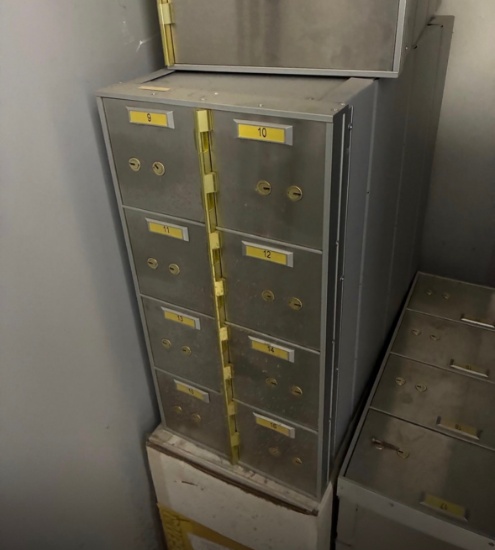 Lot of Commercial Safe Deposit Boxes W/ No Keys - Safe Safe Deposit Box