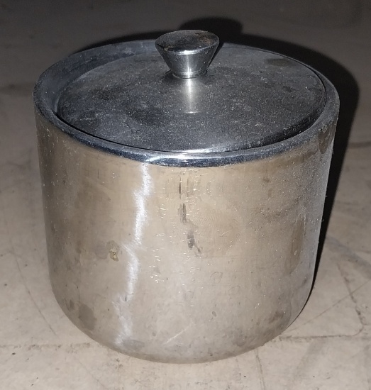 SAMONET 4' by 3' Stainless Steel Table Top Condiment Bowl W/ Lid
