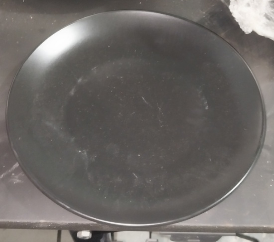 10.5" ACOPA Black Table Plate / Set of Dinnerware / Dinerware - Black Plates