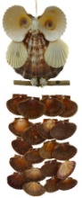 LION'S PAW OWL WINDCHIME w/FLA
