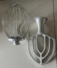 Whip and paddle for mixer