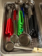 stainless steel portion control serving spoons - various