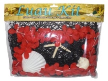 LUAU KIT 3X5' BLK NET/SILK LEI