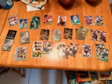 Large Lot of Football Playing Cards / Unopened Packs & Opened 3D Cards & More