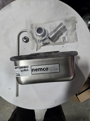 Nemco 77316-10A 10 3/8" Ice Cream Dipper Well and Faucet Set