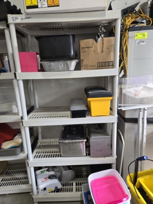 36" x 72" H Cambro Shelving Unit (No Contents)