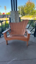 Orange Adirondack Outdoor Over Sized Decorative Chair - Waiting Room Chair