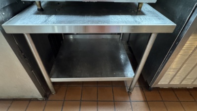 36" by 36" All Stainless Steel Equipment Stand W/ Stainless Steel Bottom Shelf - Nice Table