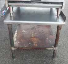 Stainless Steel equipment stand -25 in with undershelf