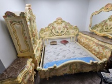 Full Italian Hand-Painted Bedroom Set