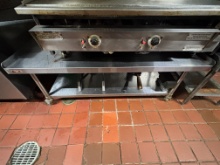 40" All Stainless Steel Table / Stainless Steel Equipment Stand - Stainless Steel Top & Bottom