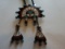 ZUNI INLAY BOLO TIE:  FINE CHANNEL INLAY IN CHIEF'S HEAD FORM