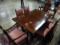 FINE MAHOGANY DINING TABLE WITH 6 CHAIRS - CIRCA 1920
