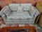 FLAME STITCH UPHOLSTERED LOVESEAT