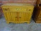 VINTAGE OAK BUFFET - UPPER DRAWER OVER DOUBLE DOORS