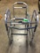 (2) ALUMINUM WALKERS: (1) WITH WHEELS