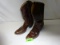 MEN'S JUSTIN ALLIGATOR BOOTS SIZE 10C