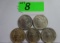 (5) AU-BU MORGAN SILVER DOLLARS: 1886, 1887, 1889, 1897, 1900