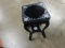 ASIAN BLACK LAQUER WITH  MOTHER OF PEARL INLAY PLANT STAND
