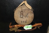 LATE INDIAN WAR/SPANISH AMERICAN WAR TYPE CANTEEN AND SWORD STRAPS & KNOT