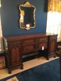 VINTAGE  MAHOGANY SIDEBOARD.