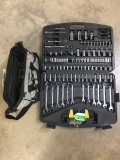 STANLEY TOOL KIT & BLACK & GRAY TOOL BAG WITH KOBALT TOOLS