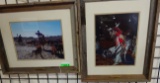 2 FRAMED PHOTOS: ROUNDUP AT WADDELL 06 RANCH, NOTREES TX &  CHEYENNE DANCER AT THE INDIAN POW WOW RU