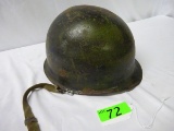 WWII ARMY HELMET WITH LINER