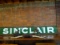 14 FT METAL SINCLAIR SIGN, IN 2 PIECES WITH IRON FRAME (NOT SHOWN)