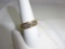GENTS 10KT YELLOW GOLD AND DIAMOND RING, 11 DIAMONDS SIZE 9 1/4 (3.25 DWT)
