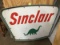 LARGE SINCLAIR SIGN WITH METAL FRAME