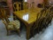 RECTANGULAR DINING TABLE & 8 CHAIRS