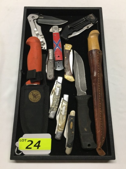 11 FOLDING AND FIXED BLADE KNIVES