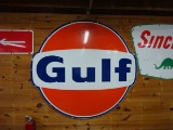 LARGE GULF PORCELAIN SIGN