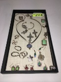 TRAY OF STERLING SILVER JEWELRY