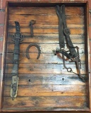 FRAMED ANTIQUE TOOLS