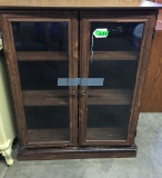 BOOKCASE WITH 2 GLASS DOORS