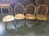 28 WOOD CHAIRS SOLD IN LOTS OF 4 - CHOICE