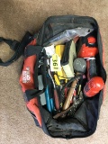 BLACK & DECKER TOOL BAG WITH ASSORTED HAND TOOLS