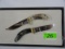 2) P. SHULGA   HAND MADE KNIVES WITH CARVED EAGLE HEADS