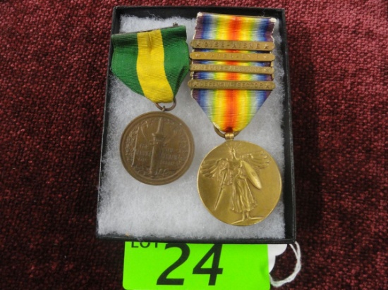 2 U.S.SERVICE MEDALS