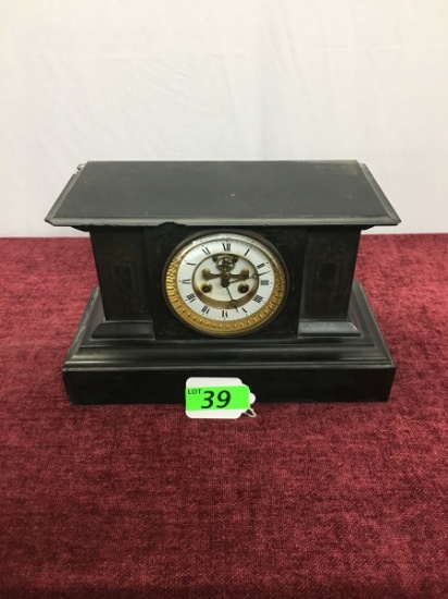 MARBLE MANTLE CLOCK BY PAUL NICOLH