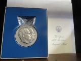 THE OFFICIAL 1973 PRESIDENTIAL INAUGURAL MEDAL, 3.62 OZ STERLING SILVER IN PRESENTATION BOX