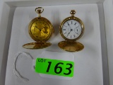 2 GOLD FILLED HUNTER CASE POCKET WATCHES,