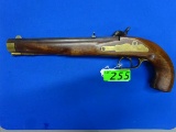 HOPKINS ALLEN MONSEY MUZZLE LOADER PISTOL WALL HANGER, SR # K835, 45 CAL,